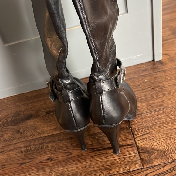 Guess black tall heeled boots - Picture 4 of 6